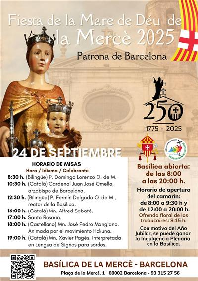 Festa de la Virgen de la Merced 2025