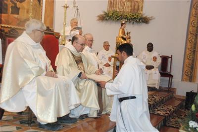 Emisión de votos solemnes de Fray José Alejandro Tribiño Gómez